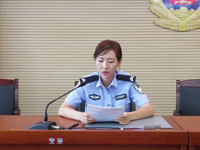 韩城交警：开展农村交通安全劝导员业务培训会（图）