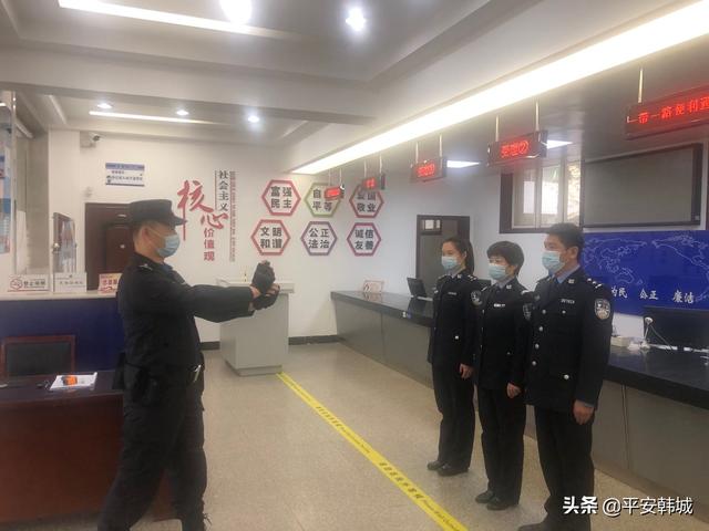 韩城出入境积极开展警械使用培训（图）