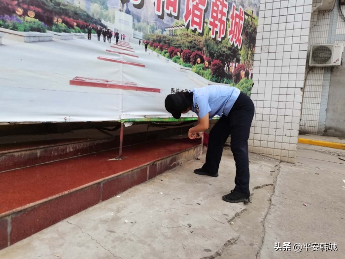 创建全国文明城市 韩城巡特警在行动