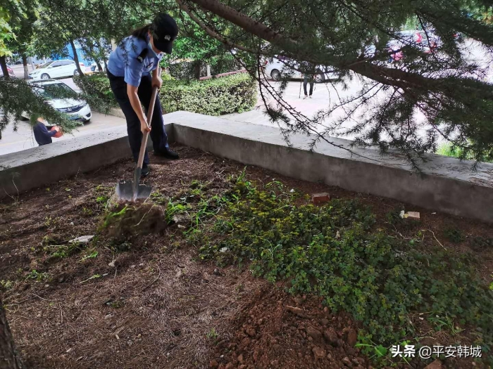 创建全国文明城市 韩城巡特警在行动