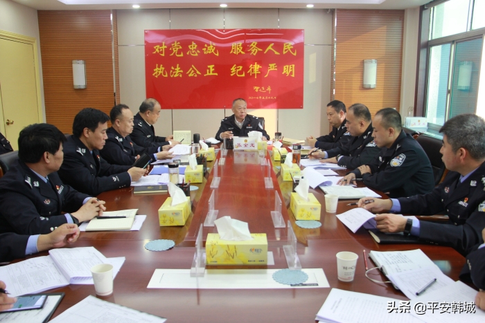 渭南市公安局党委副书记、副局长张金龙深入韩城督导检查重点工作