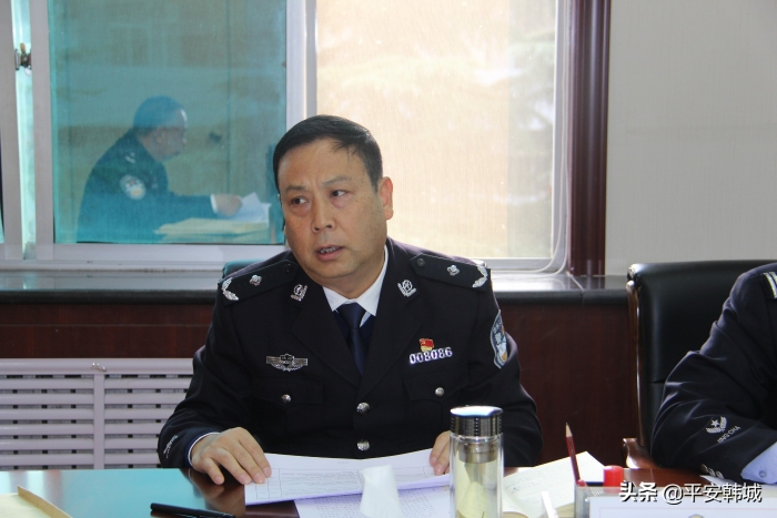 渭南市公安局党委副书记、副局长张金龙深入韩城督导检查重点工作