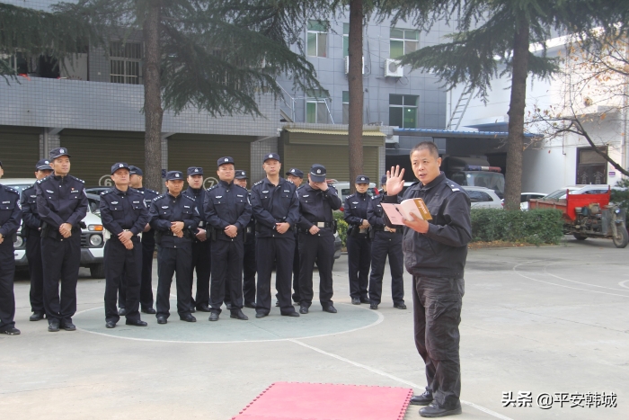 渭南市公安局警训处到韩城市公安局督导检查警务实战技能训练工作