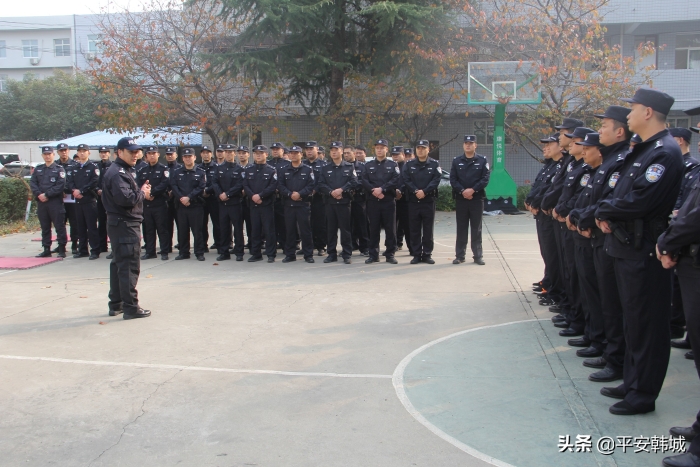 渭南市公安局警训处到韩城市公安局督导检查警务实战技能训练工作