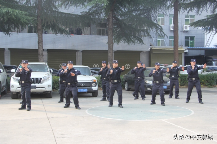 渭南市公安局警训处到韩城市公安局督导检查警务实战技能训练工作