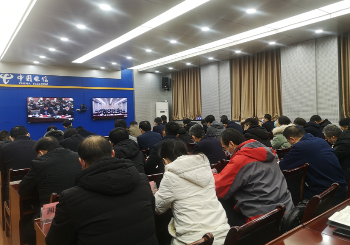 韩城市收听收看渭南全市疫情防控工作视频会议（图）