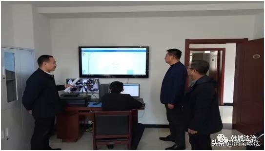 韩城市人民检察院对节前社区矫正安全稳定工作进行检查（图）