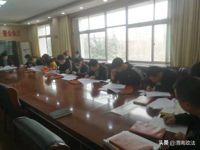 省政法隊伍教育整頓第五指導組駐韓工作組督導檢查韓城市教育整頓工作（組圖）