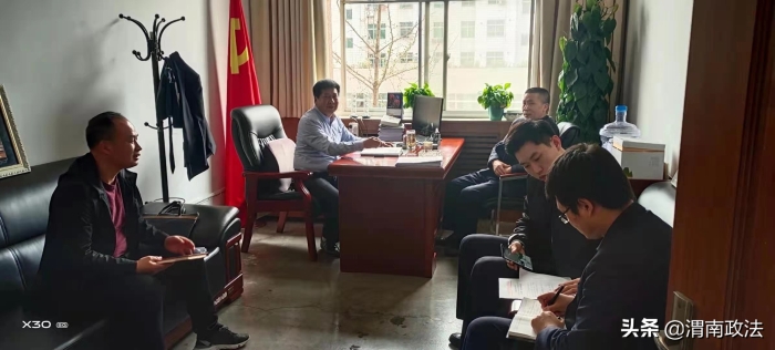 省政法隊伍教育整頓第五指導組駐韓工作組督導檢查韓城市教育整頓工作（組圖）