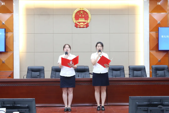 韩城市人大机关举行“诵党恩、跟党走”诗词朗诵会（图）