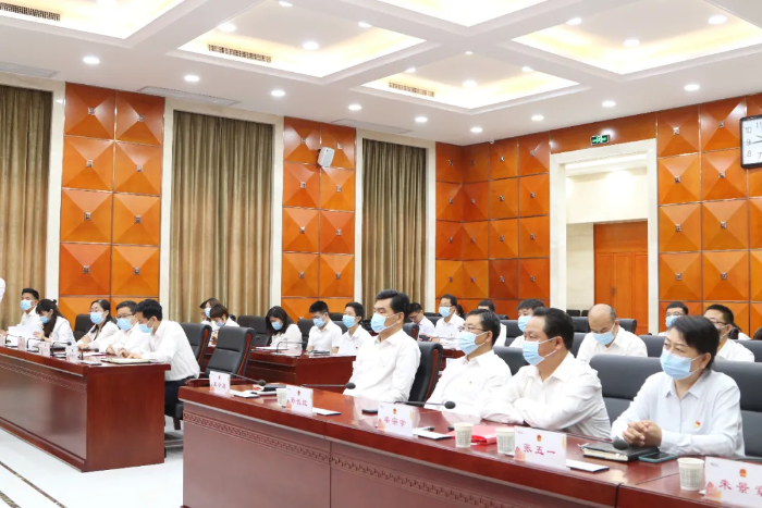 韩城市人大机关举行“诵党恩、跟党走”诗词朗诵会（图）