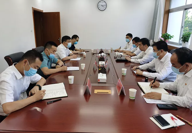 韩城市委就生态环境保护工作约谈大唐韩城第二发电有限责任公司 亢振峰出席会议