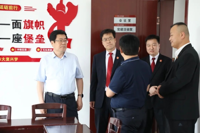渭南中院党组书记、院长贺世辉到韩城法院调研指导工作（图）