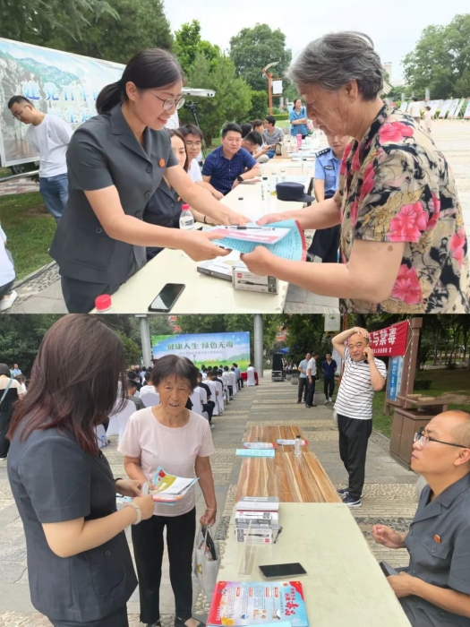 “健康人生 绿色无毒”韩城法院开展“6·26”国际禁毒日宣传活动（图）